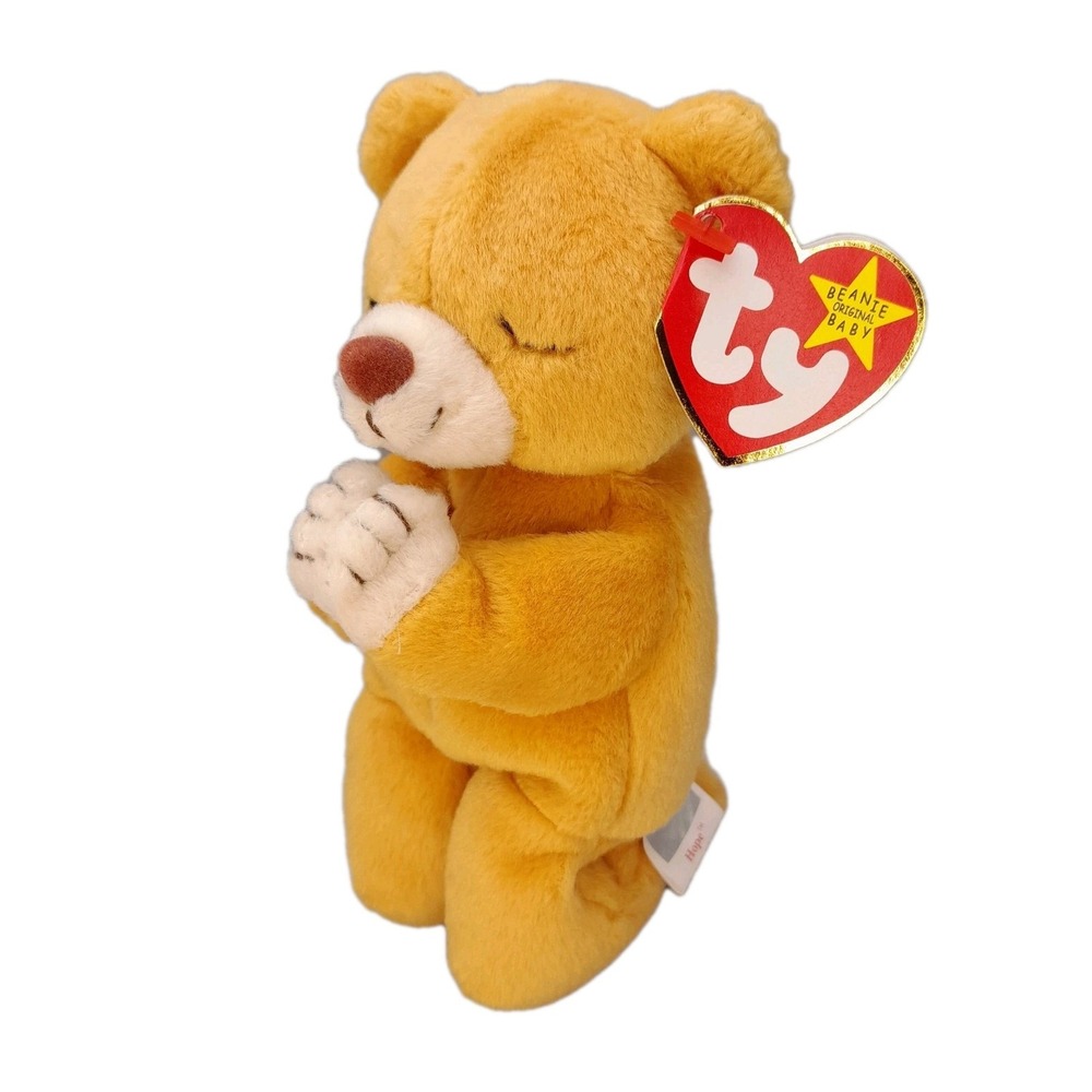 Ty Beanie Baby HOPE Praying Bear 1999 MWMT Mint with Tags Plush Stuffed Animal